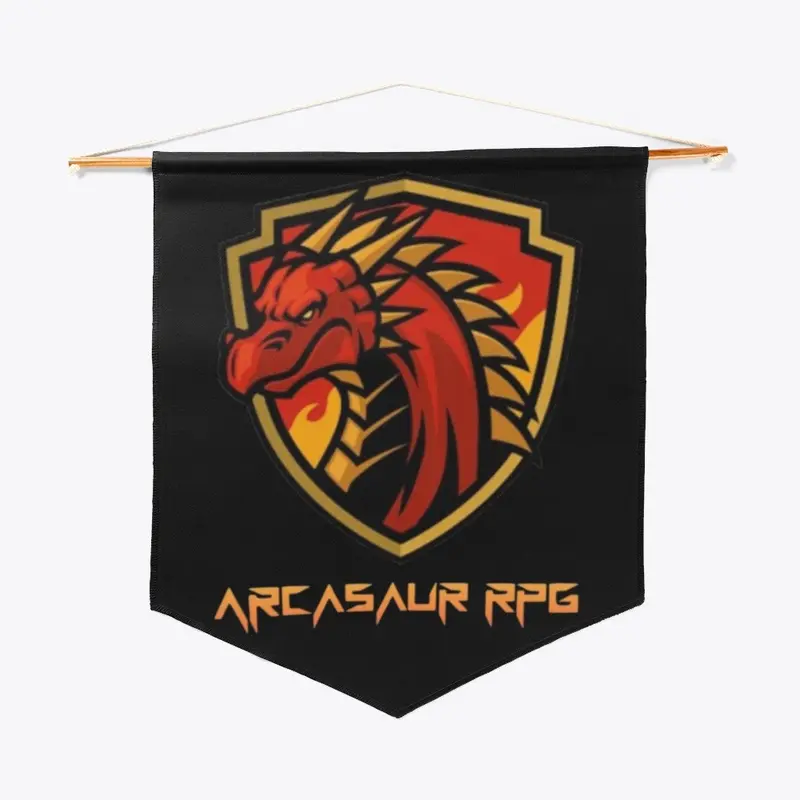 Arcasaur RPG Logo Pennant